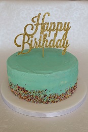 vegan sprinkle birthday cake